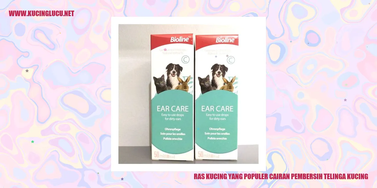 Cairan Pembersih Telinga Kucing