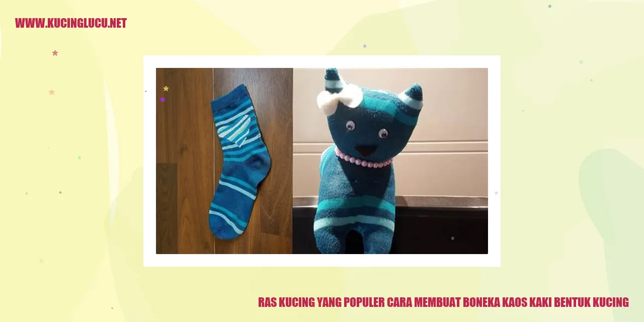 Boneka kaos kaki bentuk kucing