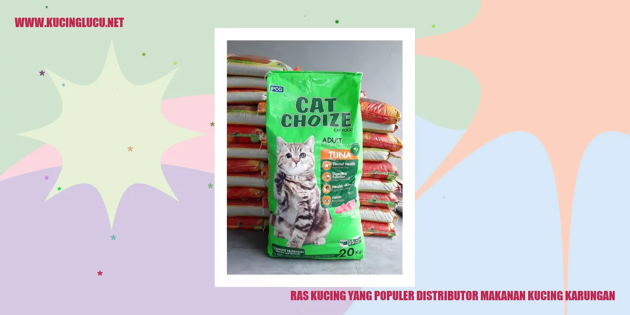Ras Kucing yang Populer distributor makanan kucing karungan