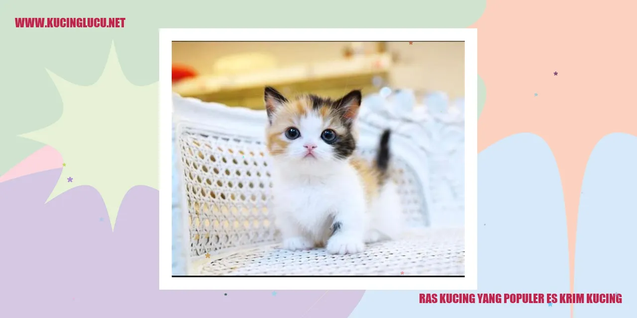 Ras Kucing yang Populer es krim kucing