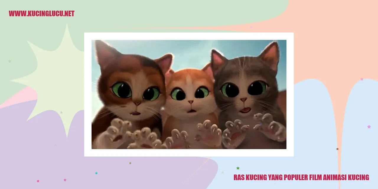 Ras Kucing yang Populer film animasi kucing