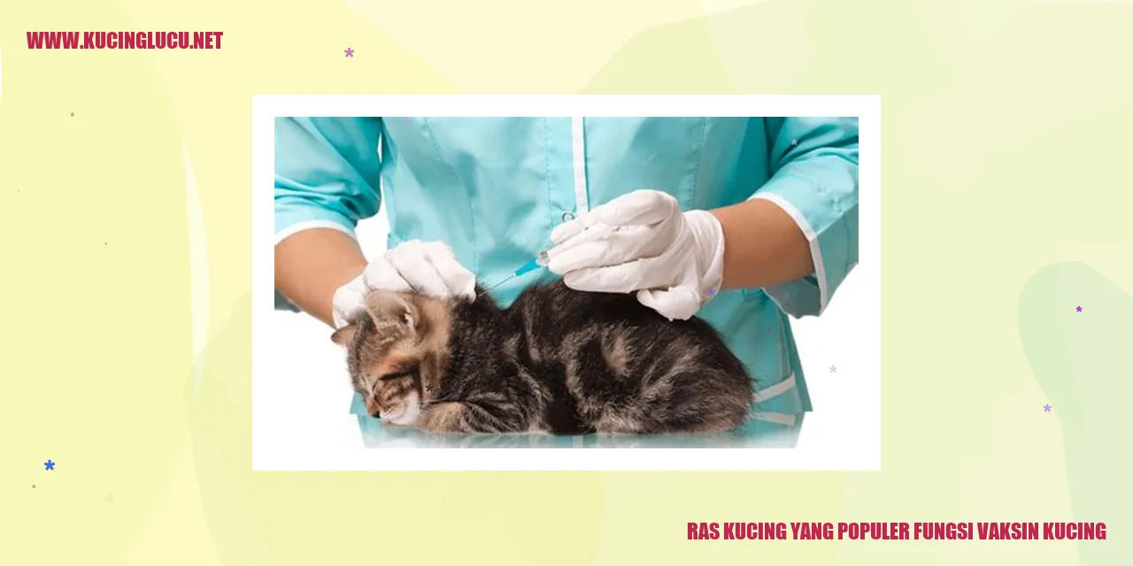 Ras Kucing yang Populer fungsi vaksin kucing