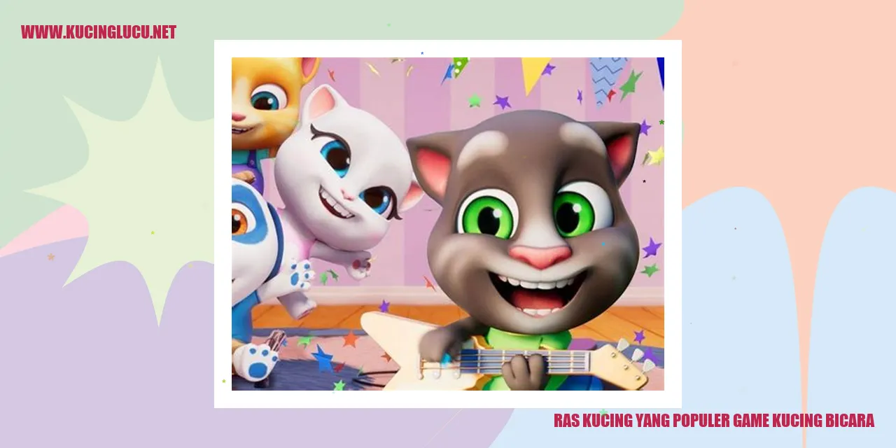 Ras Kucing yang Populer game kucing bicara