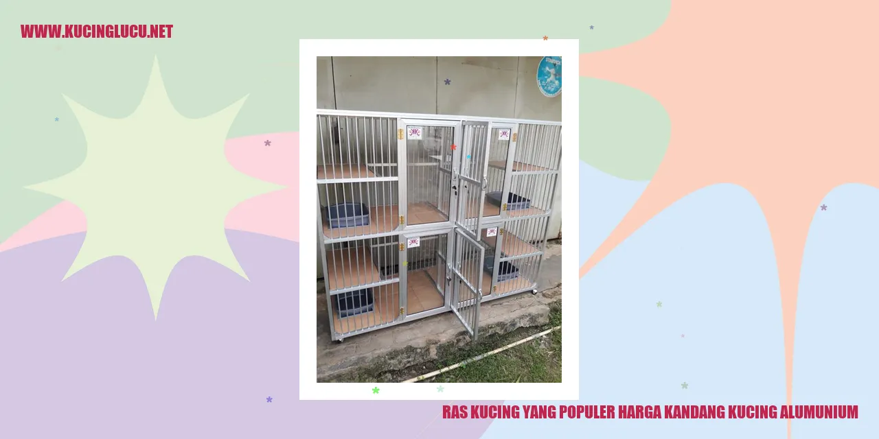 Kucing di dalam kandang alumunium