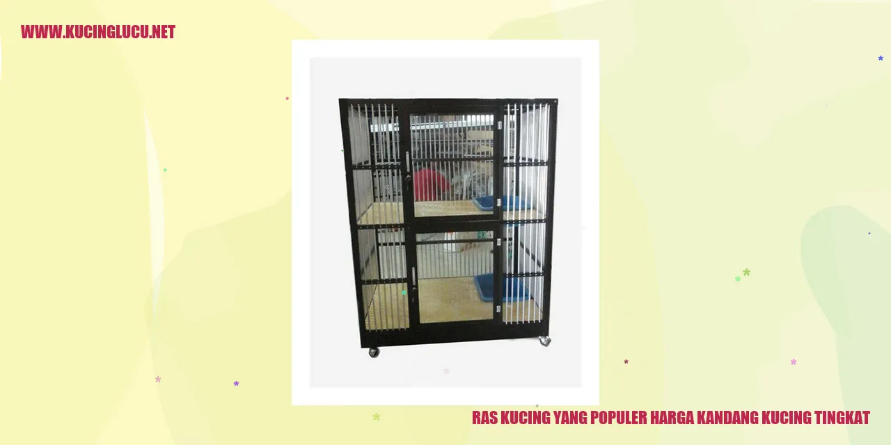 Kucing yang Populer dengan Harga Kandang Kucing Tingkat