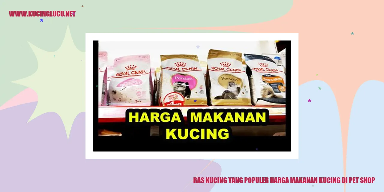 Kucing Ras Populer di Pet Shop