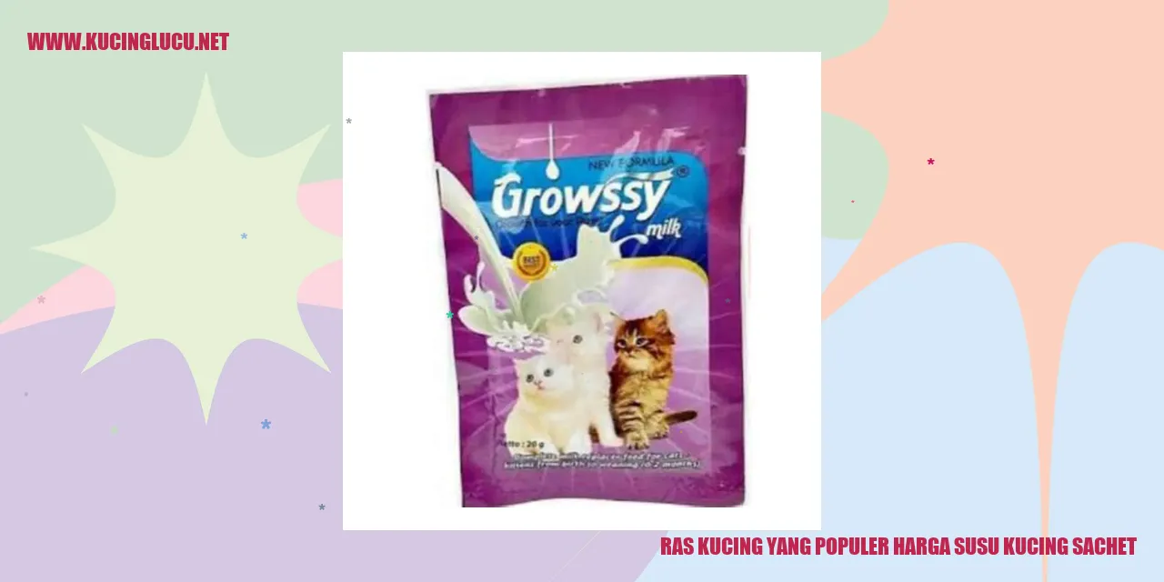 Ras Kucing yang Populer harga susu kucing sachet