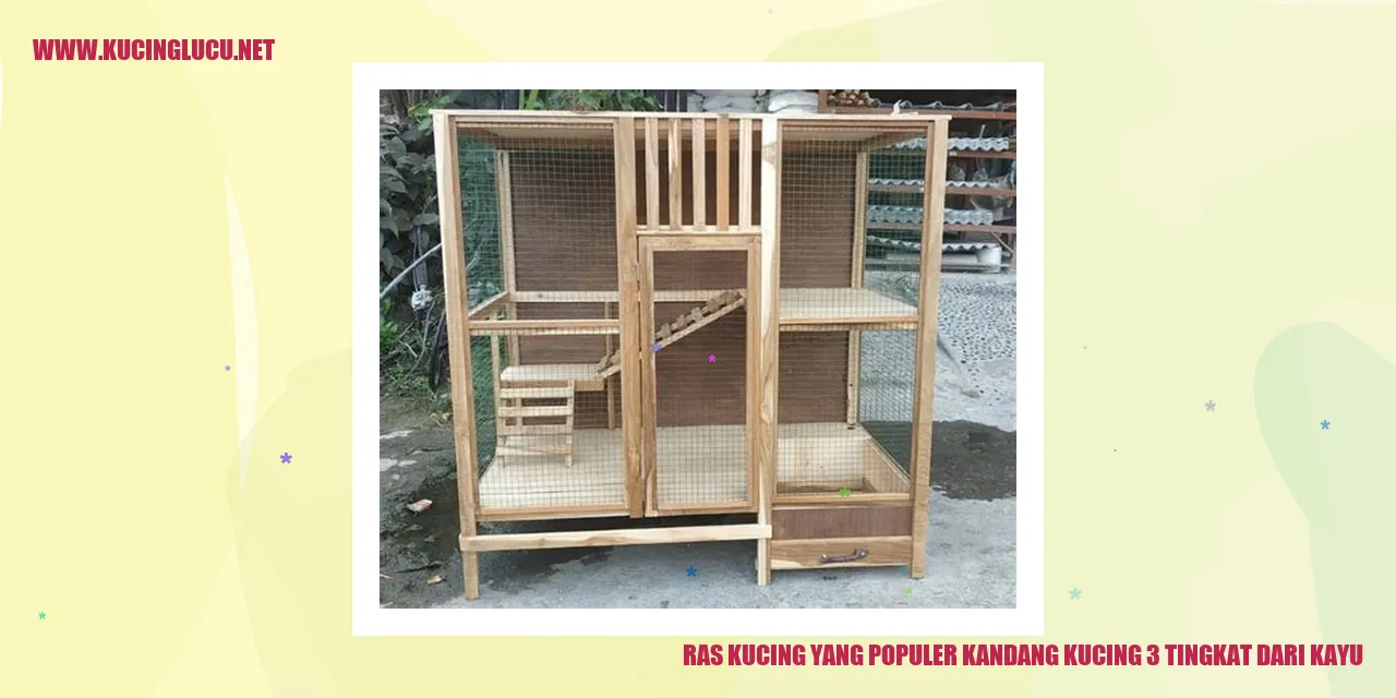 Kandang Kucing 3 Tingkat dari Kayu