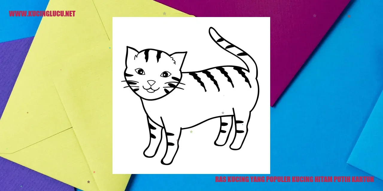 Kucing Monokrom dalam Kartun