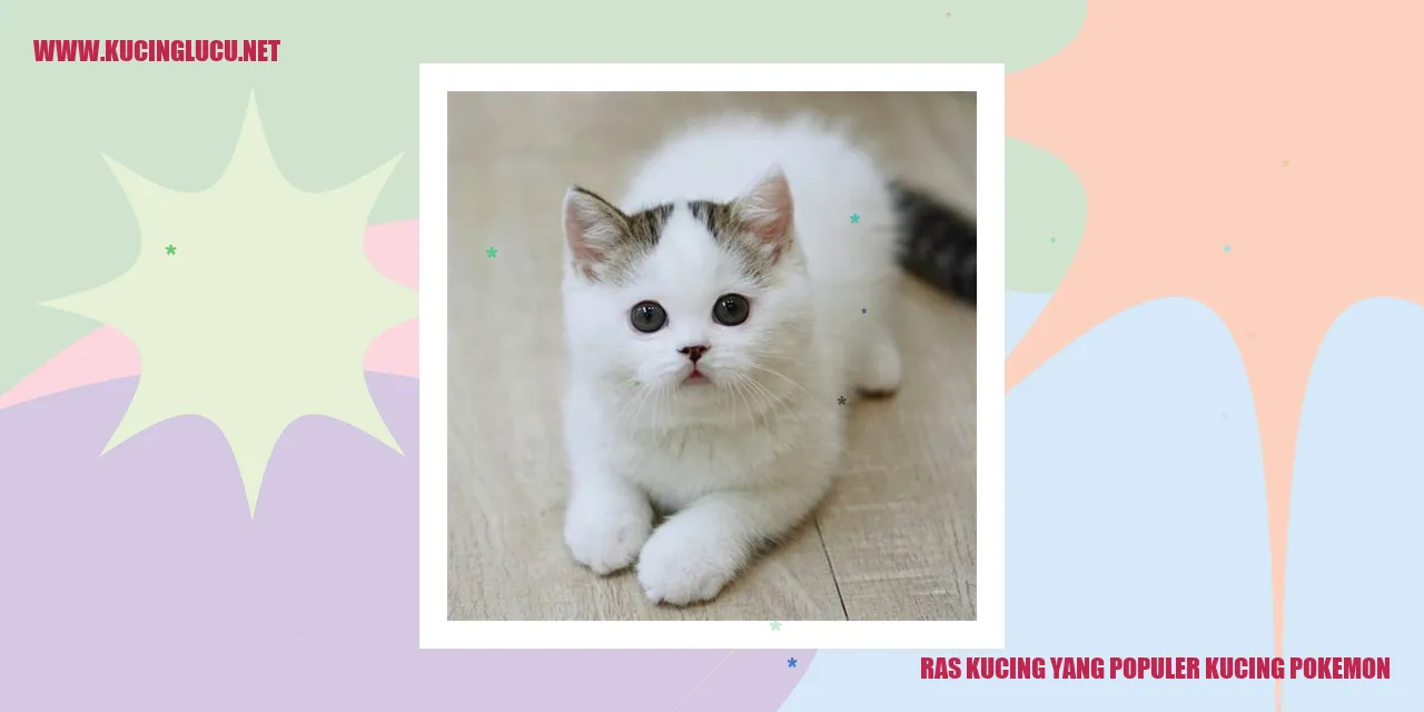Ras Kucing yang Populer kucing pokemon