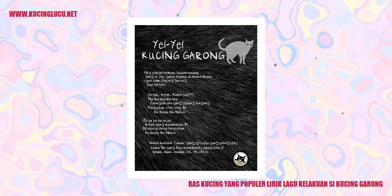 Ras Kucing yang Populer