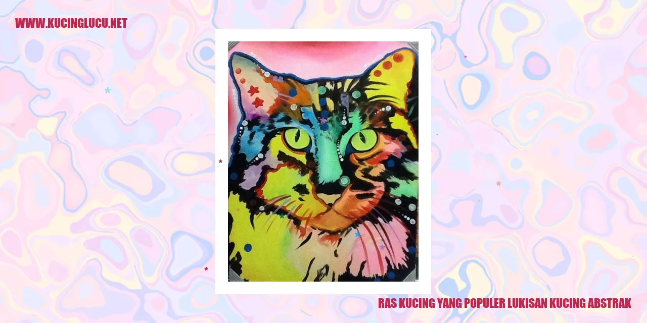 Lukisan Kucing Abstrak