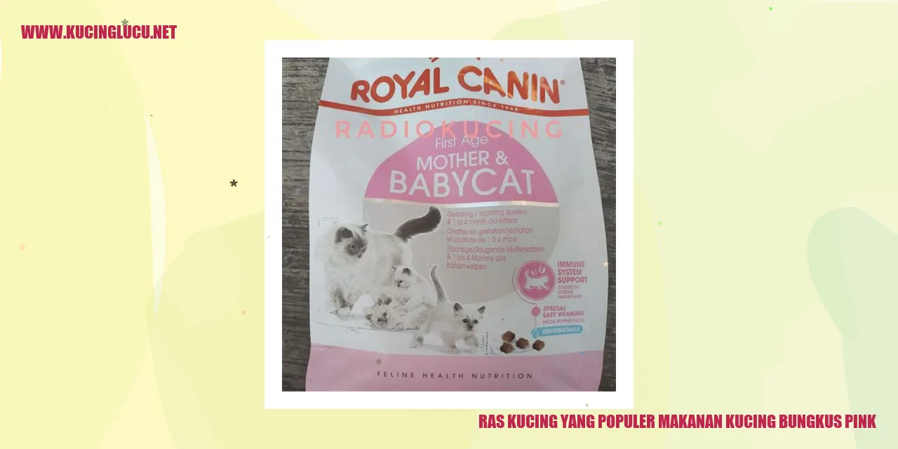 Gambar ras kucing yang terkenal dengan makanan kucing berbungkus warna pink