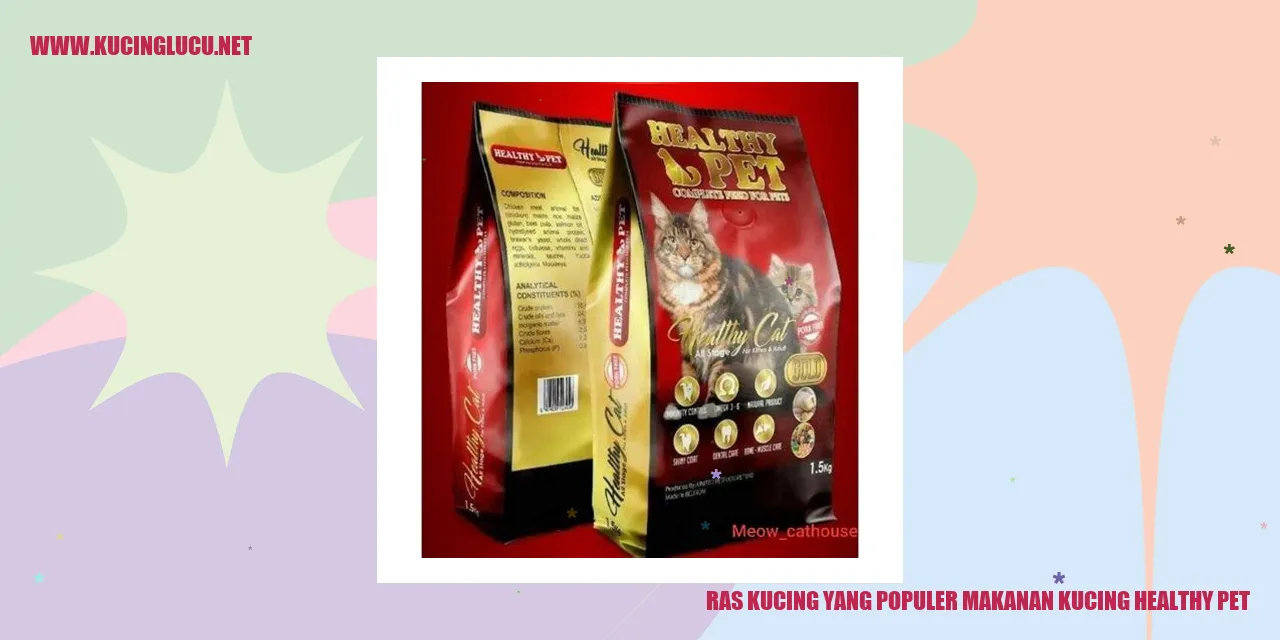 Ras Kucing yang Populer Makanan Kucing Healthy Pet
