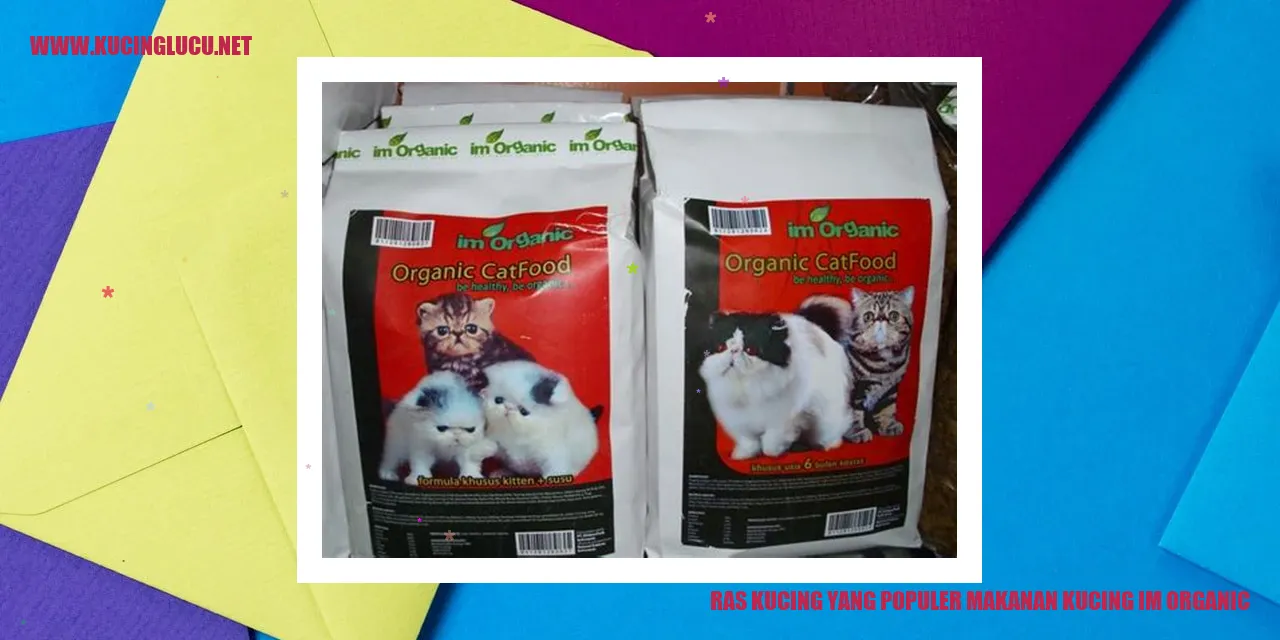 Ras Kucing yang Populer makanan kucing im organic