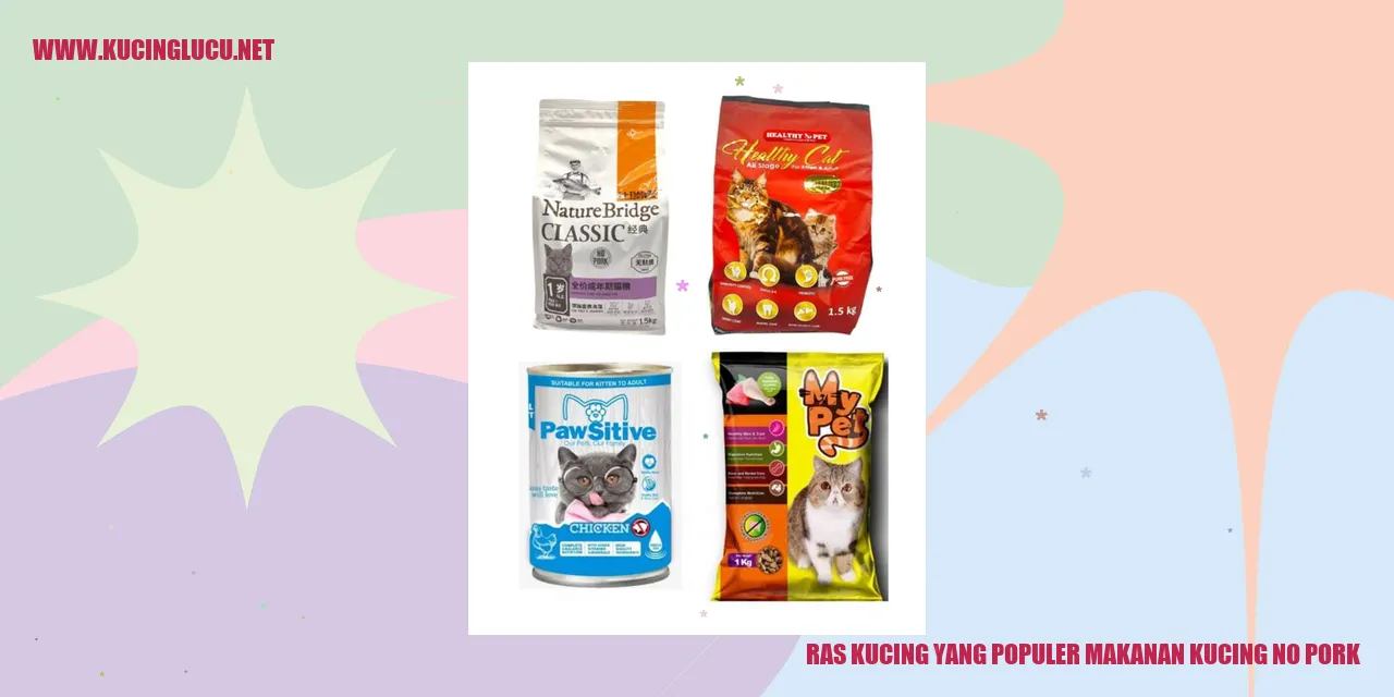 Ras Kucing yang Populer makanan kucing no pork