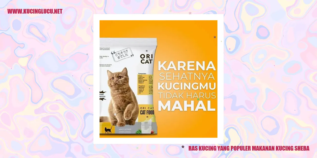 Gambar Ras Kucing yang Populer makanan kucing Sheba