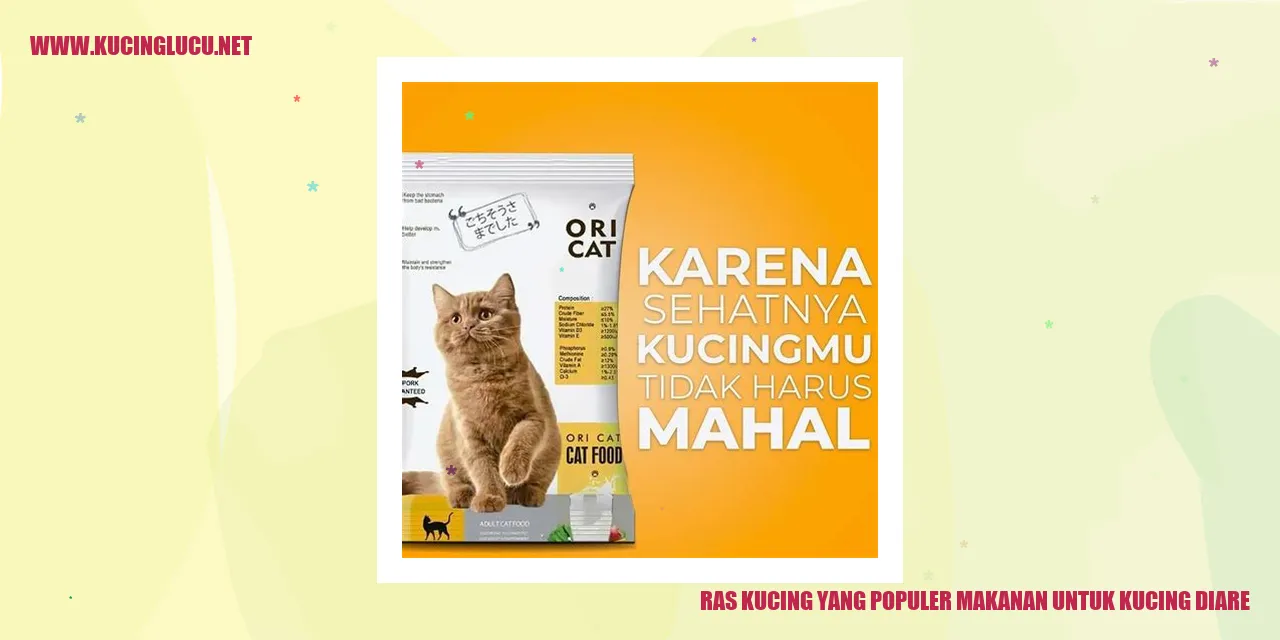 Kucing makanan diare