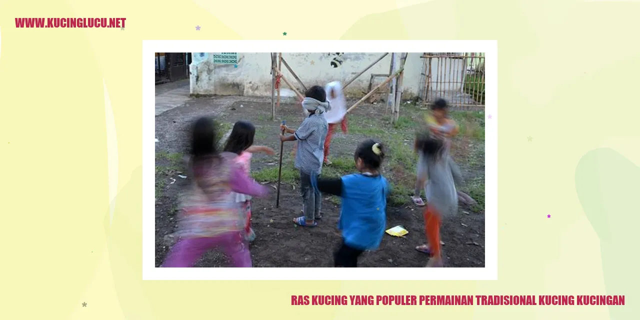 Ras Kucing yang Populer permainan tradisional kucing kucingan
