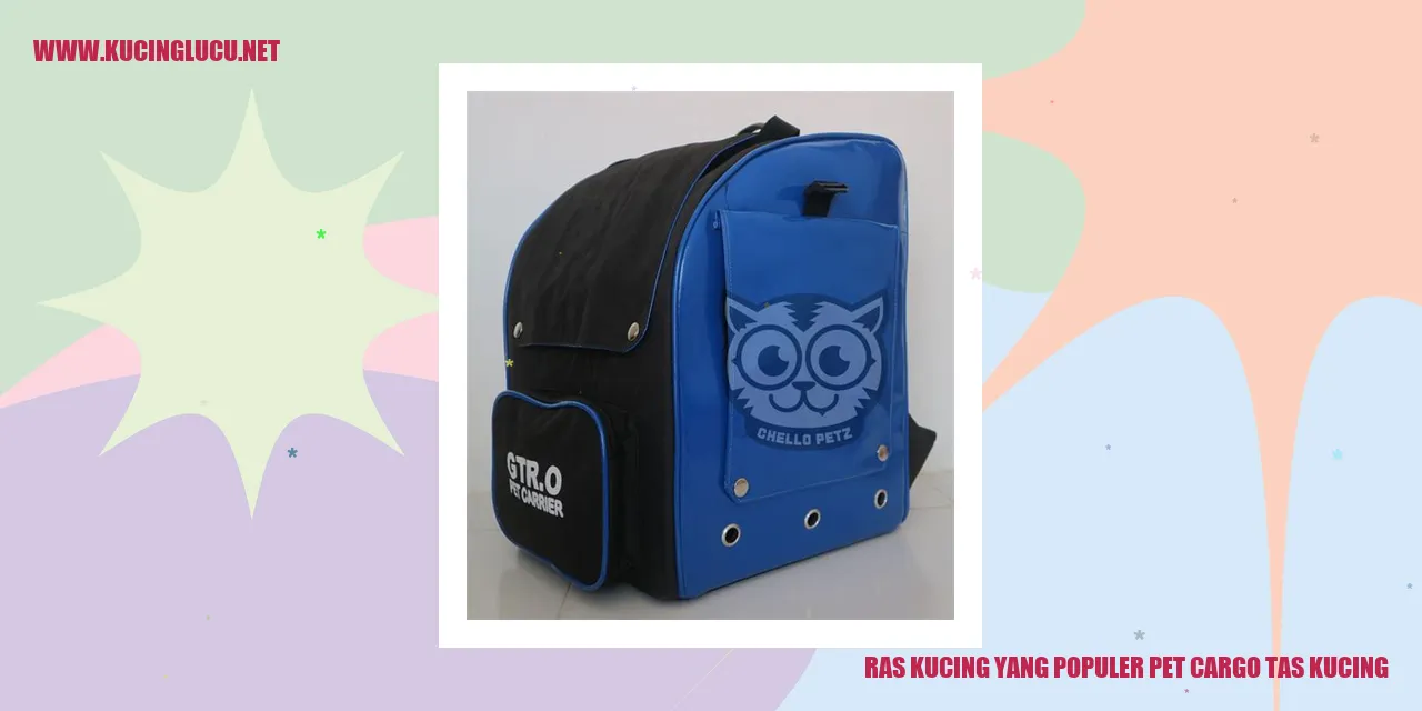 Ras Kucing yang Populer pet cargo tas kucing