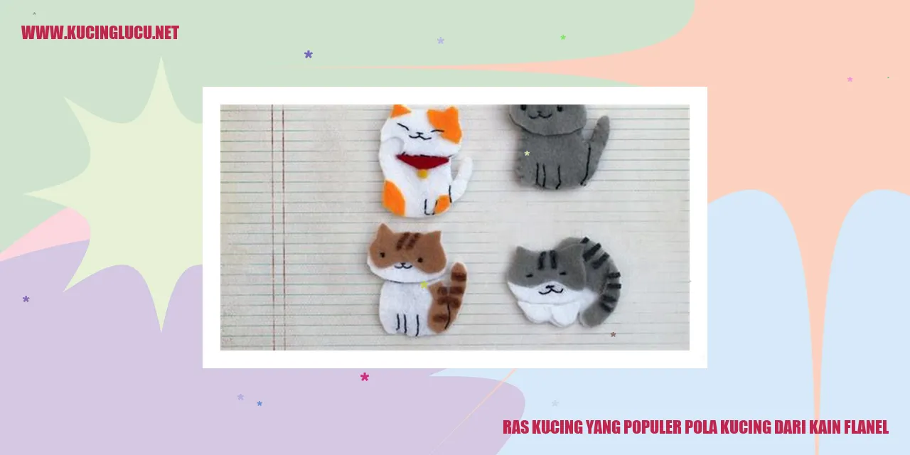 kucing dari kain flanel