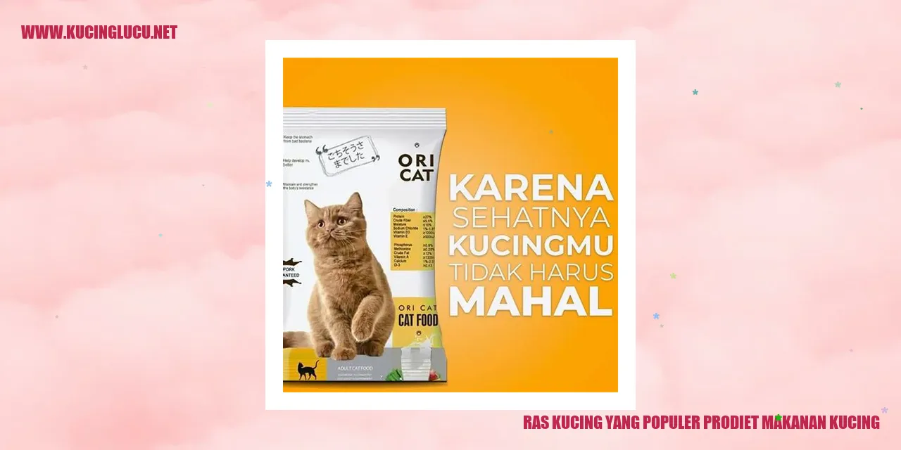 Ras Kucing yang Populer prodiet makanan kucing