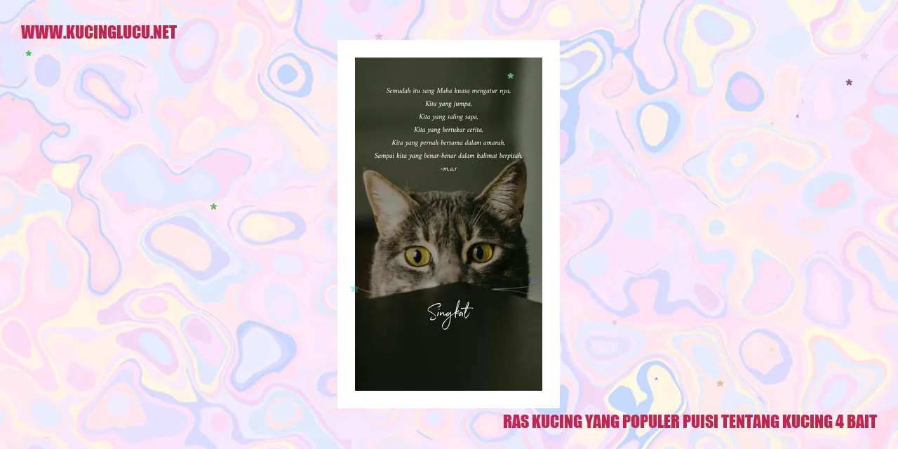 Ras Kucing yang Terkenal