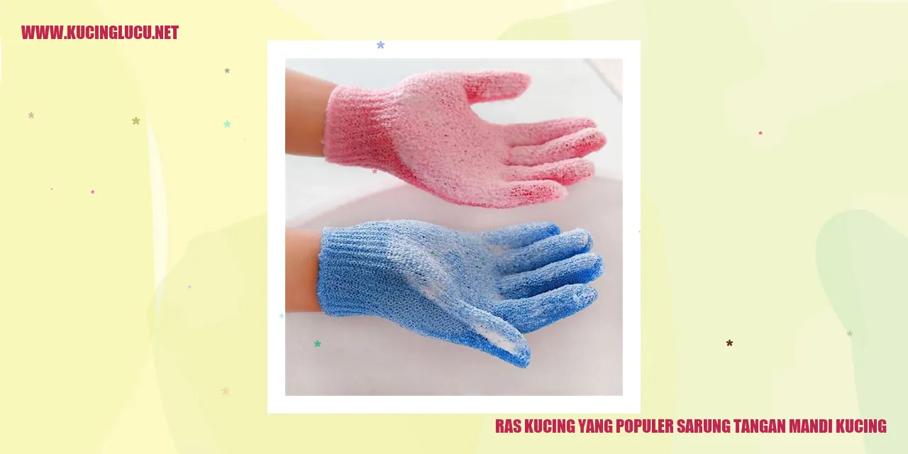 Sarung Tangan Mandi Kucing