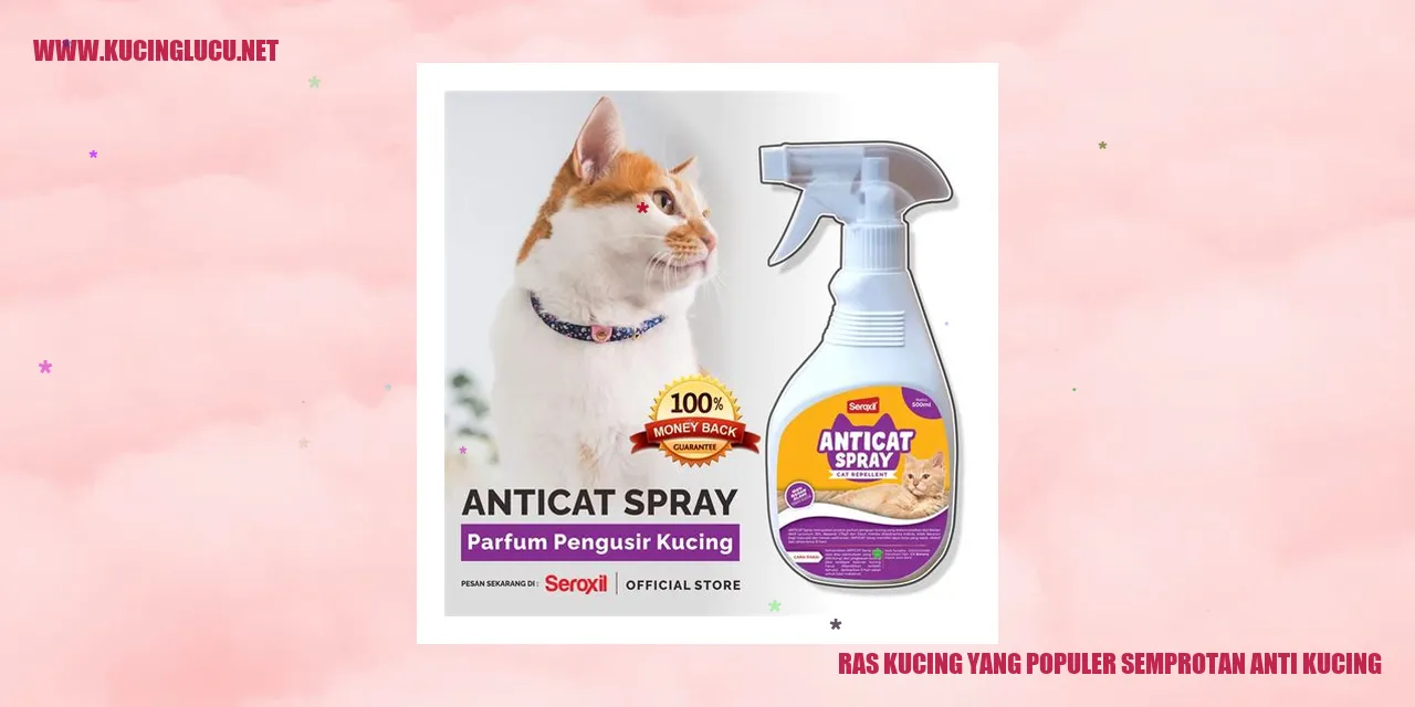 Ras Kucing yang Populer semprotan anti kucing