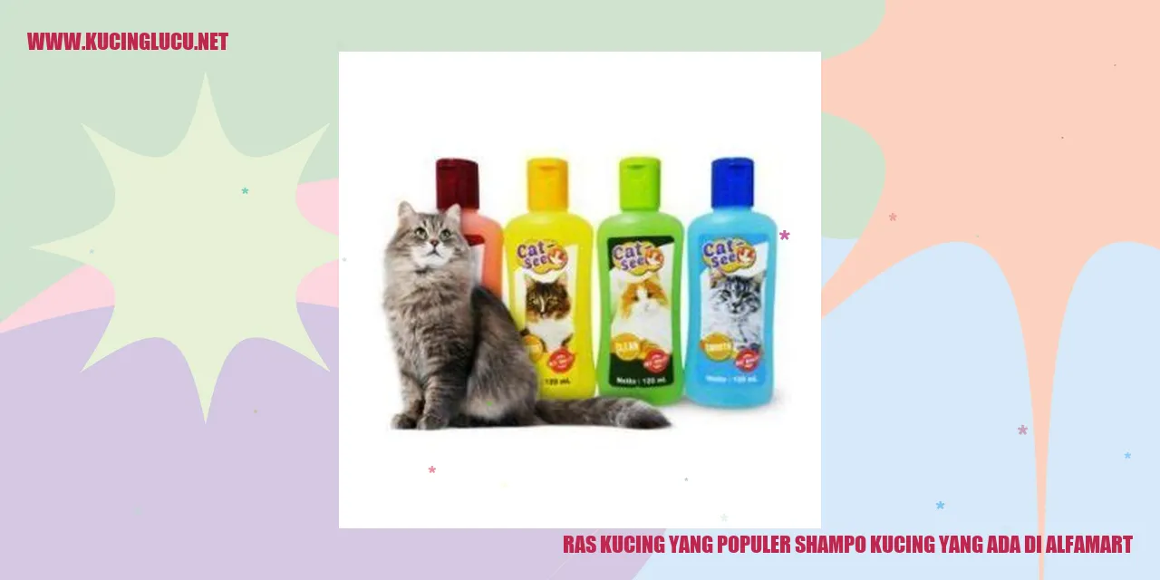 Ras Kucing yang Populer dan Shampo Kucing di Alfamart