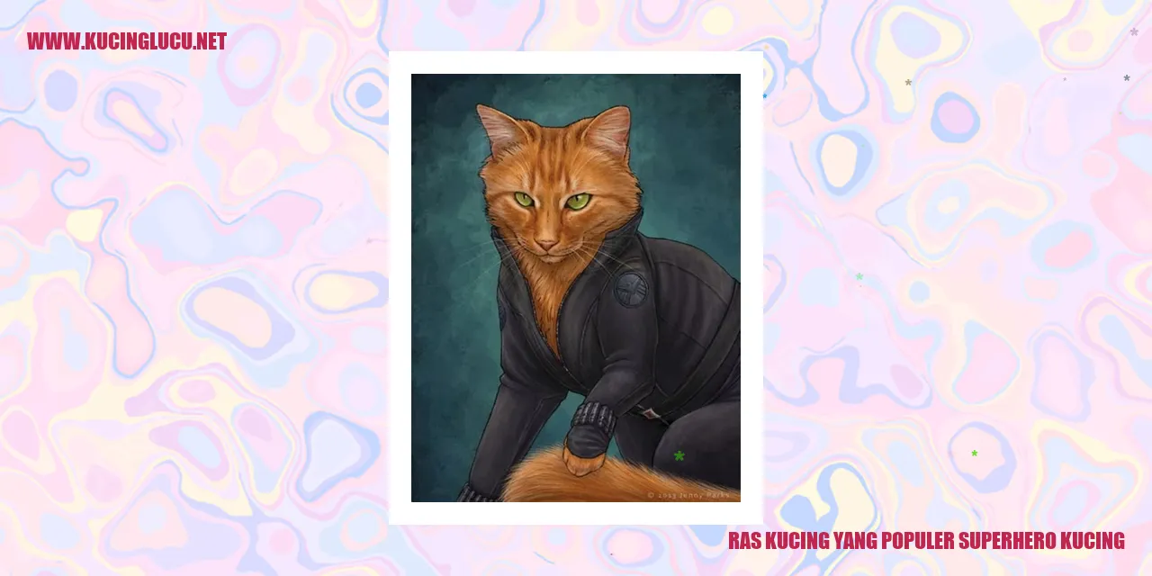 Ras Kucing yang Populer superhero kucing