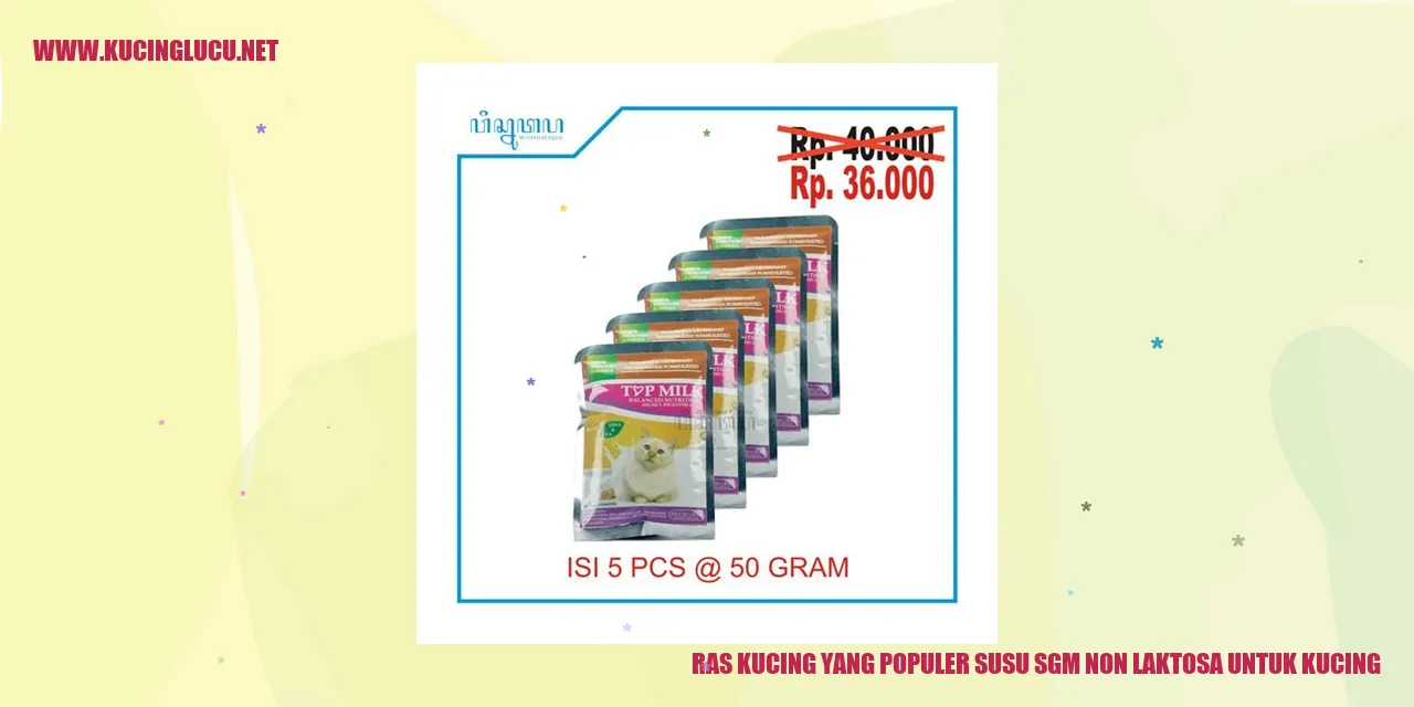 Susu SGM Non Laktosa untuk Kucing
