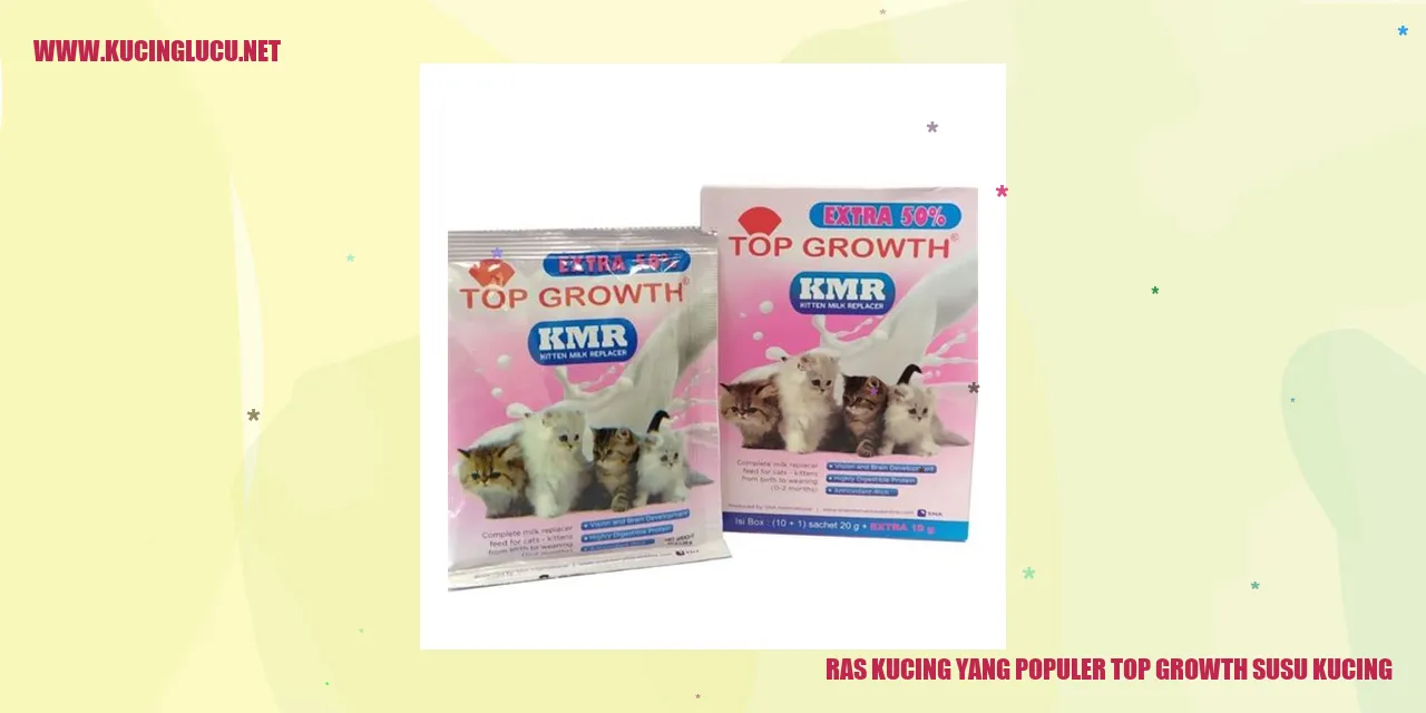 Ras Kucing yang Populer top growth susu kucing