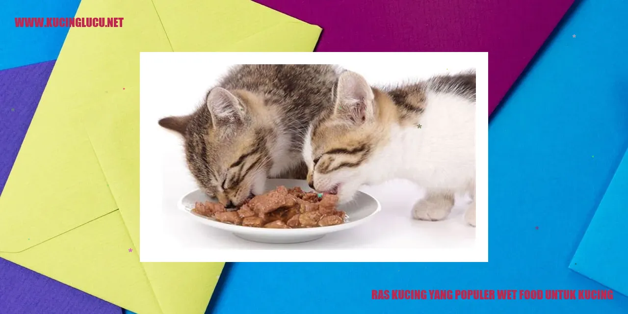 Ras Kucing yang Populer wet food untuk kucing