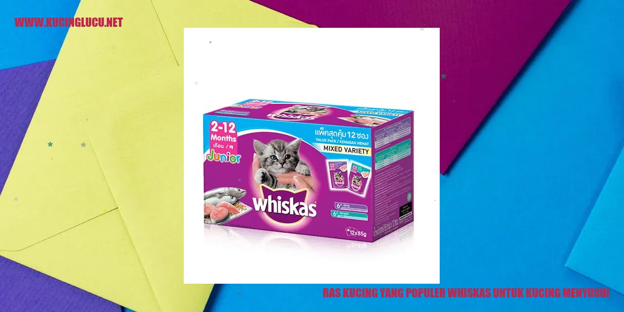 Ras Kucing yang Populer whiskas untuk kucing menyusui