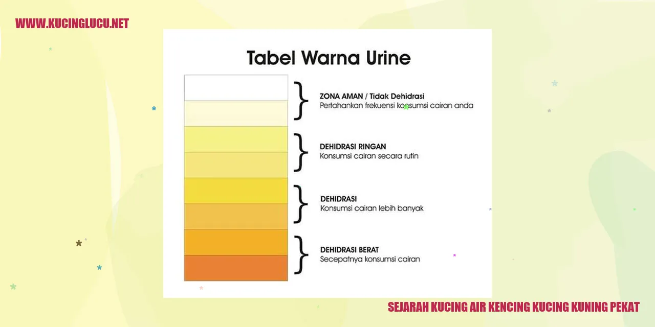 Sejarah Kucing air kencing kucing kuning pekat
