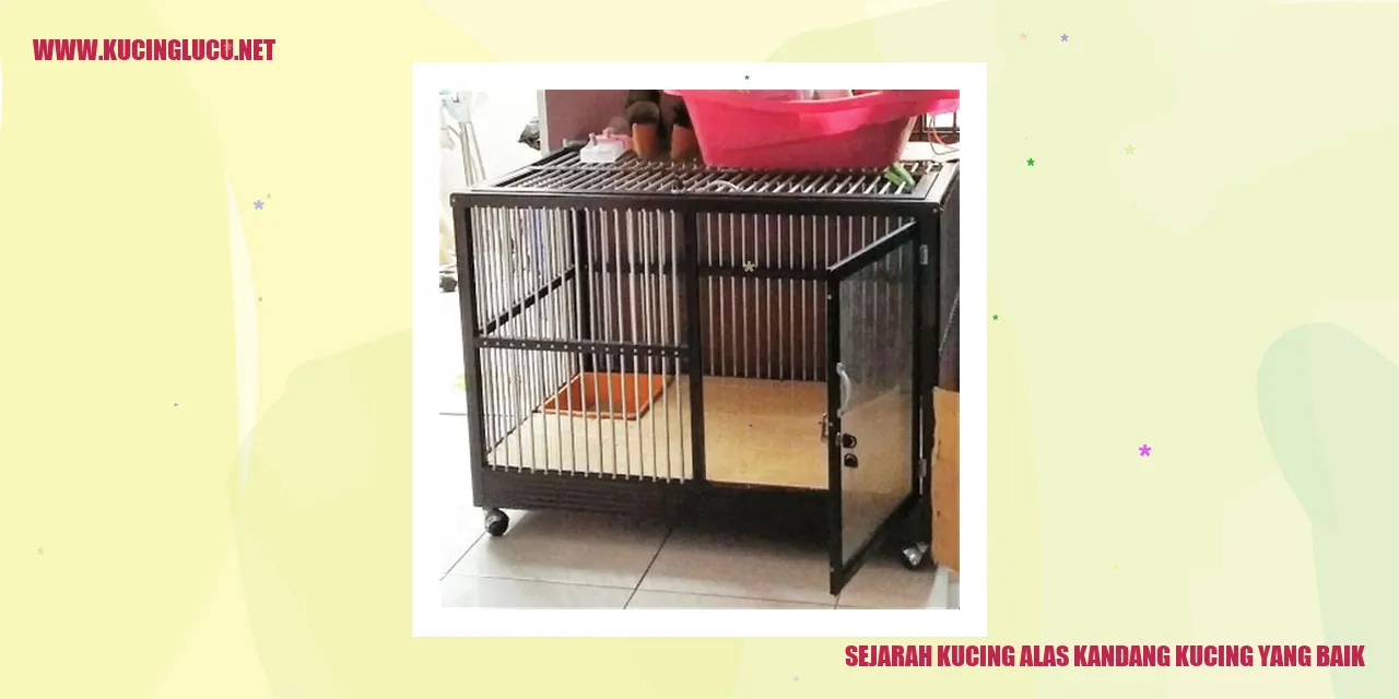 Sejarah Kucing alas kandang kucing yang baik