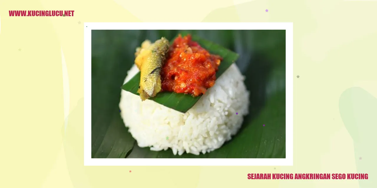 Gambar sejarah Kucing Angkringan Sego Kucing