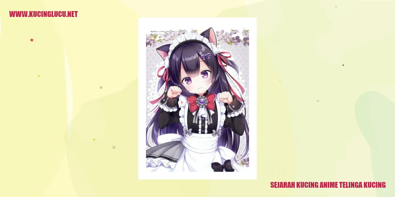 gambar kucing anime telinga kucing