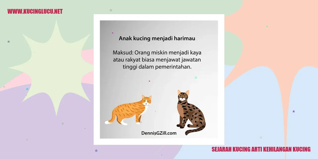 Sejarah Kucing Arti Kehilangan Kucing