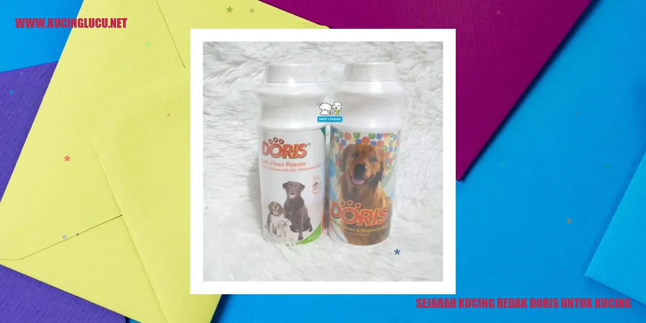 Kucing Bedak Doris untuk Kucing