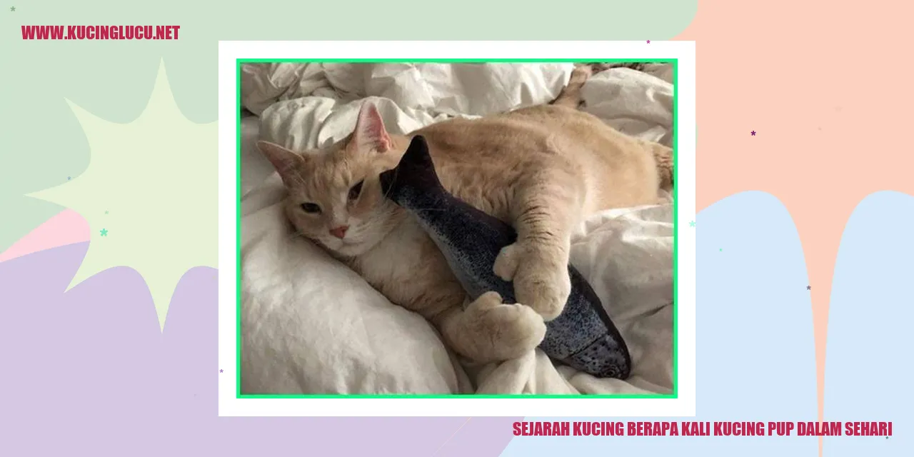 Sejarah Kucing berapa kali kucing pup dalam sehari