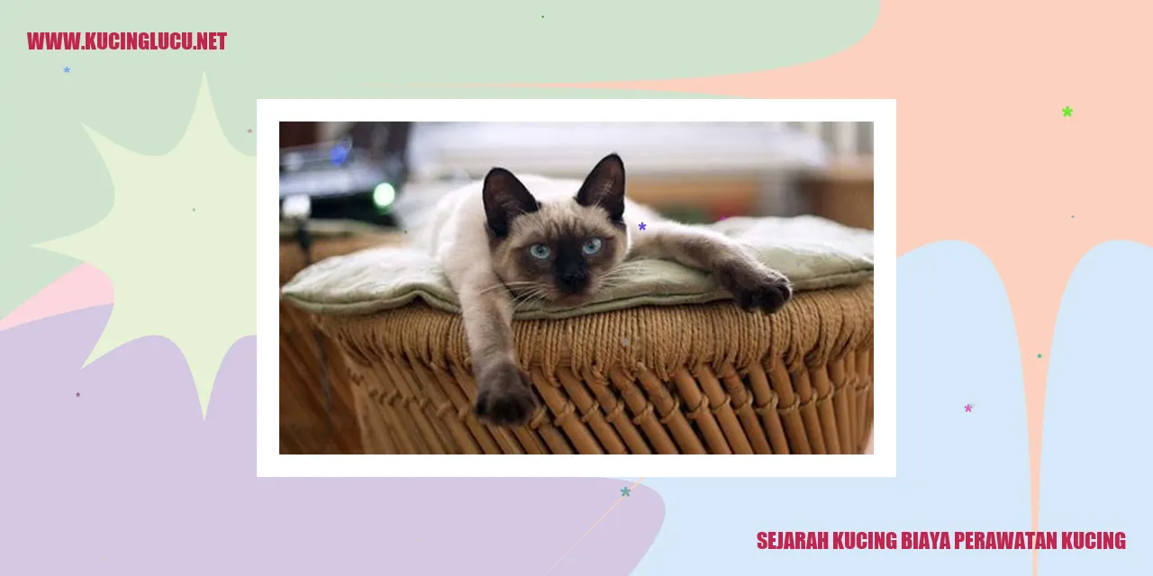 Sejarah Kucing biaya perawatan kucing