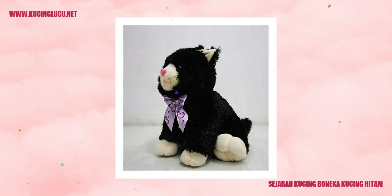 Gambar Boneka Kucing Hitam yang Menarik