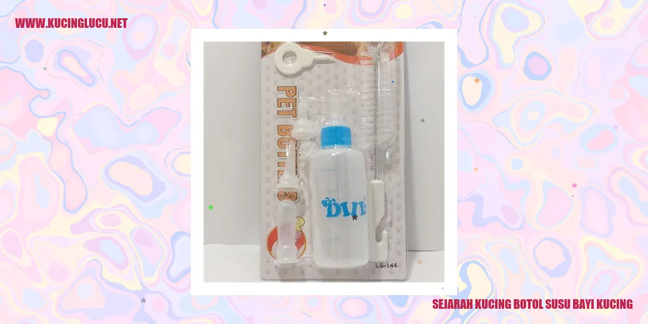 Sejarah Kucing Botol Susu Bayi Kucing