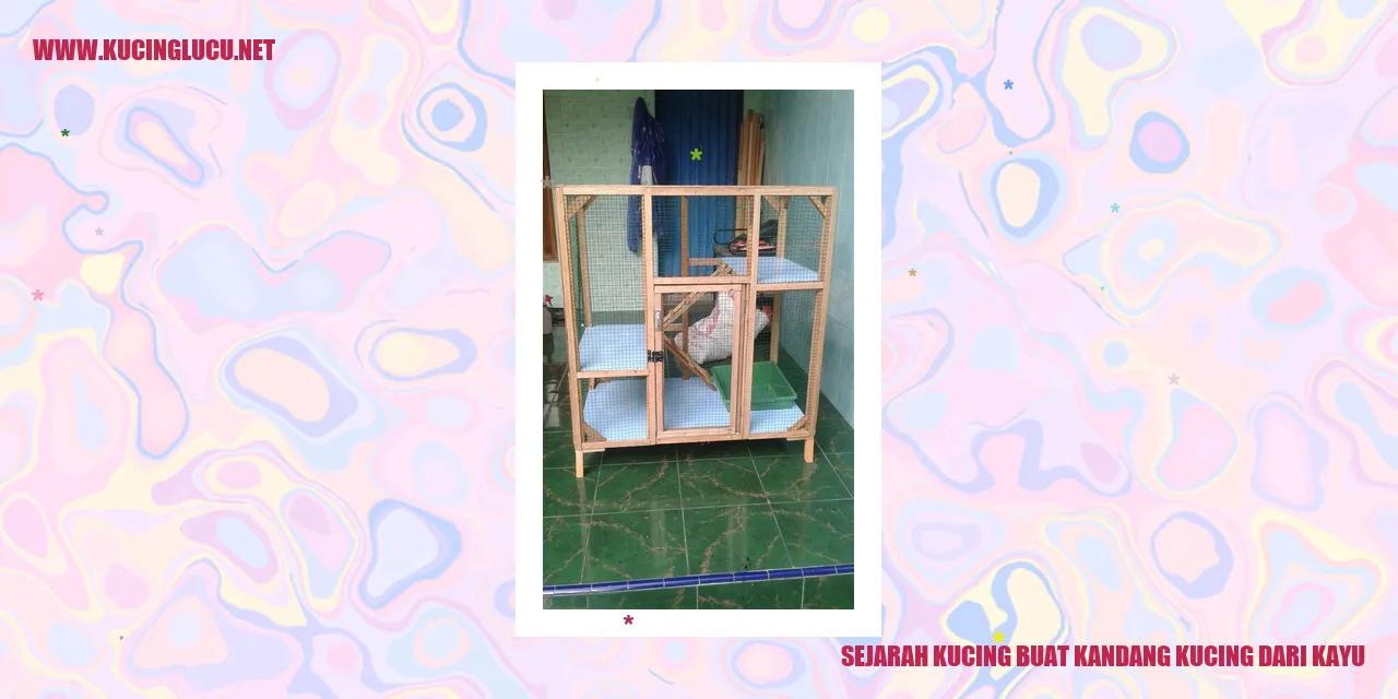 Kucing di dalam kandang kayu
