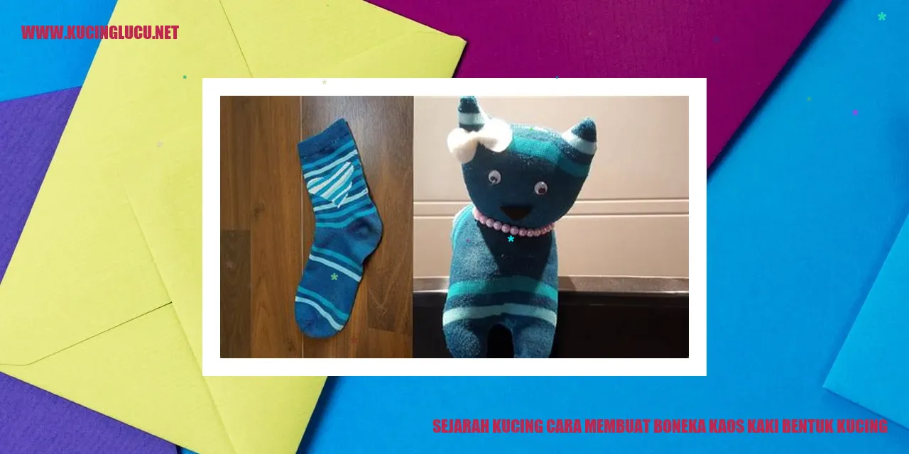 Boneka Kaos Kaki Bentuk Kucing