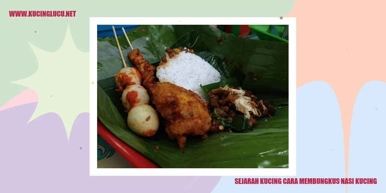 Sejarah Kucing cara membungkus nasi kucing