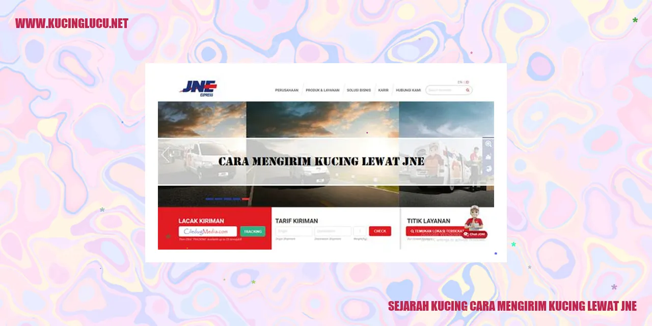 Sejarah Kucing dan Cara Mengirim Kucing lewat JNE