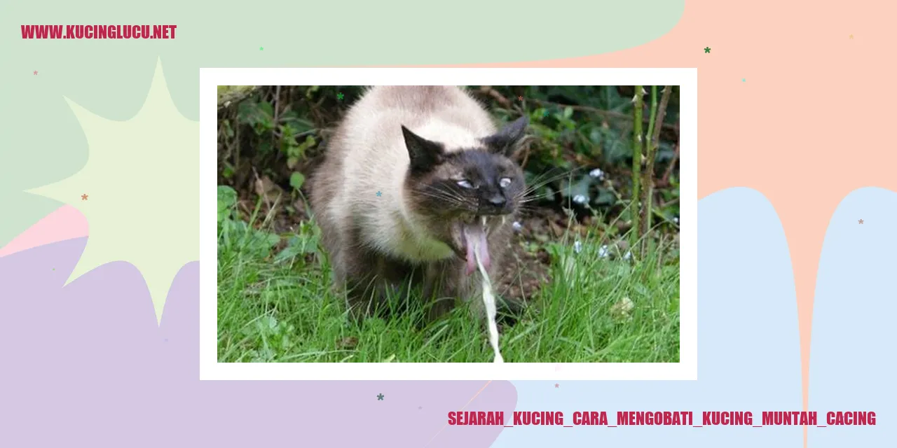 Sejarah Kucing dan Cara Mengatasi Kucing yang Muntah akibat Cacing